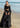 Black luxury formal lehenga choli by designer Waqas Shah with elegant hand embroidery.