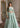 Blue Mist Seafoam Green designer lehenga with detailed Net dupatta by Waqas Shah Official