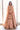 Coral Bliss coral peach Pakistani bridal lehenga choli, full front view with cape-collar choli and embroidered flared lehenga
