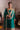 Trending Pakistani teal green formal dress by Waqas Shah Official for Mehndi, Dholki, and festive celebrations