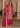 FREESIA Magenta Pakistani formal dress with heavily embroidered Raw Silk ensemble by Waqas Shah Official