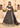Lakshmi latest trending luxury mehndi & formal lehenga in Black with thread & tilla floral and fauna motifs, crystals, pearls, and zardozi by Waqas Shah Lahore Pakistan