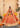 Luxury mehndi, formal & wedding haute couture embellished lehenga Aabroo in Rest Orange by Waqas Shah Pakistan