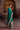 Latest teal green designer Mehndi dress by Waqas Shah Official featuring elegant handcrafted embroidery for luxury wedding celebrations.