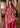 Magenta Raw Silk shirt with hand embellished neckline and intricate embroidery by Waqas Shah Official