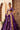 Side view of the Mahrang purple lehenga choli showing tear-drop mirror work