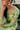 Detail of the Mint Bloom choli neckline and shoulder with bead and sequin hand embroidery