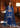 Navy Blue Organza dupatta completing an elegant Pakistani luxury dress by Waqas Shah Official