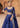 Luxury mehndi & formal bridal lehenga Shahnaaz in Midnight Blue with haute couture embellishments and mirror work by Waqas Shah