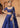 Luxury mehndi & formal bridal lehenga Shahnaaz in Midnight Blue with haute couture embellishments and mirror work by Waqas Shah