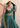 Green luxury haute couture bridal lehenga with mirror work and embellishments by Waqas Shah