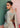 Jahanara Ice Mint bridal Net dupatta with four-sided embellished border by Waqas Shah Official