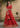 Red Raw Silk Bridal Lehenga with Lotus motifs all-over Jaal stones and beads by Waqas Shah Official
