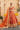 Aabroo rust orange Pakistani mehndi bridal lehenga choli by Waqas Shah