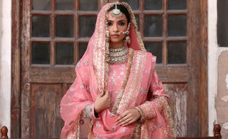 Elegant Pakistani festive dresses ’26–’27 featuring luxury long shirt styles for Mehndi, Mayon and engagement