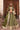 Mahira olive green Pakistani mehndi lehenga choli from the Shakuntala collection by Waqas Shah