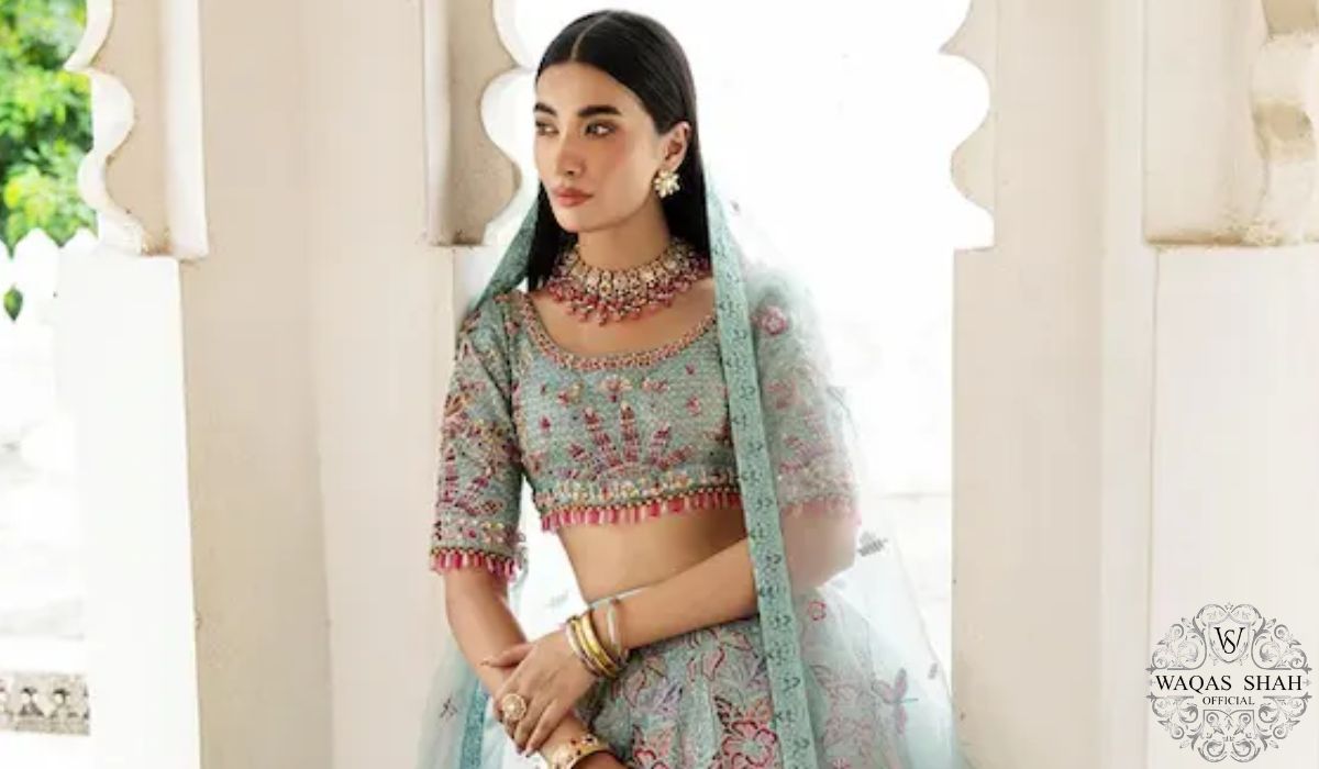 Luxury Pakistani wedding dresses by Waqas Shah Official featuring bridal lehengas, embroidered bridal wear and designer wedding outfits for modern brides