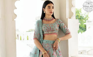Wedding Dresses Pakistan 2026 featuring luxury bridal lehengas, Mehndi dresses, Nikkah outfits, Barat bridal wear and elegant Walima dresses by Waqas Shah Official.