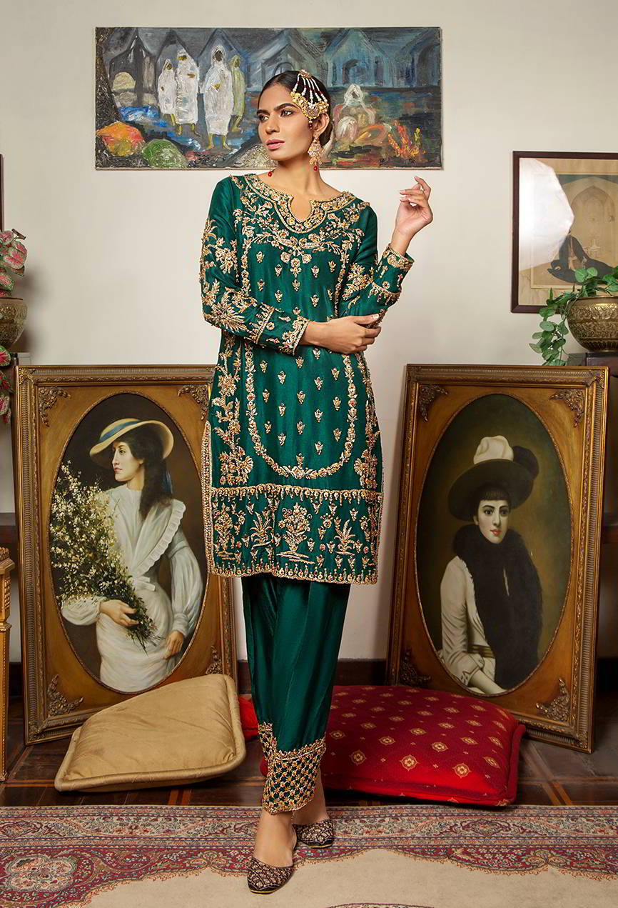 Luxury Pakistani Formal Dresses | Waqas Shah