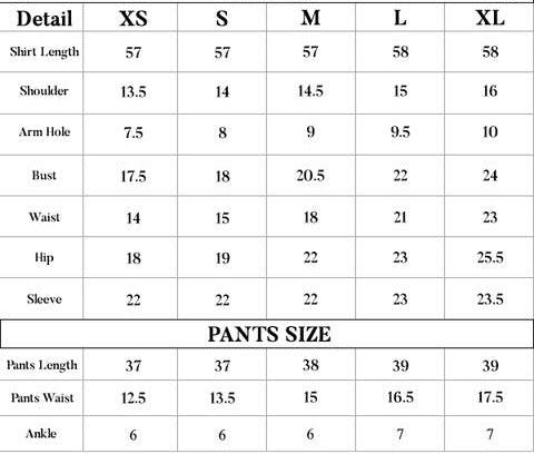 BHARMAL size chart