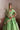 Zeba pistachio green Pakistani bridal lehenga with embroidered organza dupatta draped over the head for nikkah