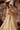 Saanvi skin gold lehenga with the organza dupatta draped for a reception look