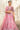 Bahar Bano pink zardozi sequin lehenga choli, close view of halter neckline – Waqas Shah Official