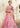 Bahar Bano pink lehenga choli with zardozi crystal and sequin work by Waqas Shah Official