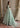 Blue Mist Seafoam Green Pakistani reception lehenga with sequin Net dupatta by Waqas Shah Official