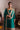 Trending Pakistani teal green formal dress by Waqas Shah Official for Mehndi, Dholki, and festive celebrations