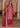 FREESIA Magenta Pakistani formal dress with heavily embroidered Raw Silk ensemble by Waqas Shah Official