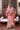 Chandni luxury blush pink Pakistani designer dress by Waqas Shah Official featuring a timeless straight-cut silhouette with intricate floral embroidery.
