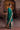 Latest teal green designer Mehndi dress by Waqas Shah Official featuring elegant handcrafted embroidery for luxury wedding celebrations.