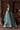 Pure organza dupatta featuring all-over embroidered jaal work for the Manzil luxury teal and turquoise bridal ensemble.
