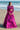 Lyric magenta pink Pakistani formal lehenga choli, full front view with long-sleeve sequin choli and flared embellished lehenga