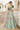 Mah Bano luxury aqua green nikkah lehenga, back view with draped dupatta – Waqas Shah Official