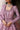 Mauve Lilac designer wedding dress handcrafted with luxury zardozi, dabka and pearl detailing by Waqas Shah