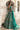 Mehar Bano bottle green designer lehenga choli, back view of embroidered choli – Waqas Shah Official
