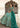 Mehar Bano designer green lehenga choli with colourful thread and sequin work by Waqas Shah Official