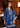 Navy Blue Luxury Pret Raw Silk dress with elegant embellishment by Waqas Shah Official