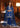 Navy Blue Organza dupatta completing an elegant Pakistani luxury dress by Waqas Shah Official