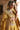 Resham yellow mehndi lehenga choli with embroidered dupatta and kundan jewellery