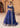 Shahnaaz latest trending luxury mehndi & formal dress & bridal lehenga in Midnight Blue with dabka, naqshi, crystals, and mirror work by Waqas Shah Lahore Pakistan