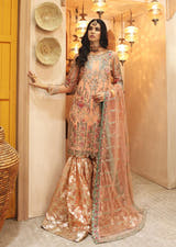 AVIANA ROSE Peach luxury pret dress by Waqas Shah Official