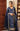 Blue Pakistani Pishwas with mirror and Tilla work by Waqas Shah Official