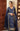 Blue Pakistani Pishwas with mirror and Tilla work by Waqas Shah Official