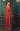 Deep Red open front Organza Gown with elaborate embellished detailing by Waqas Shah Official