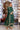 Green Pakistani formal dress with embellished four-sided Organza dupatta by Waqas Shah Official