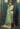 Sea Green Net dupatta with all over spray and two sided borders by Waqas Shah Official